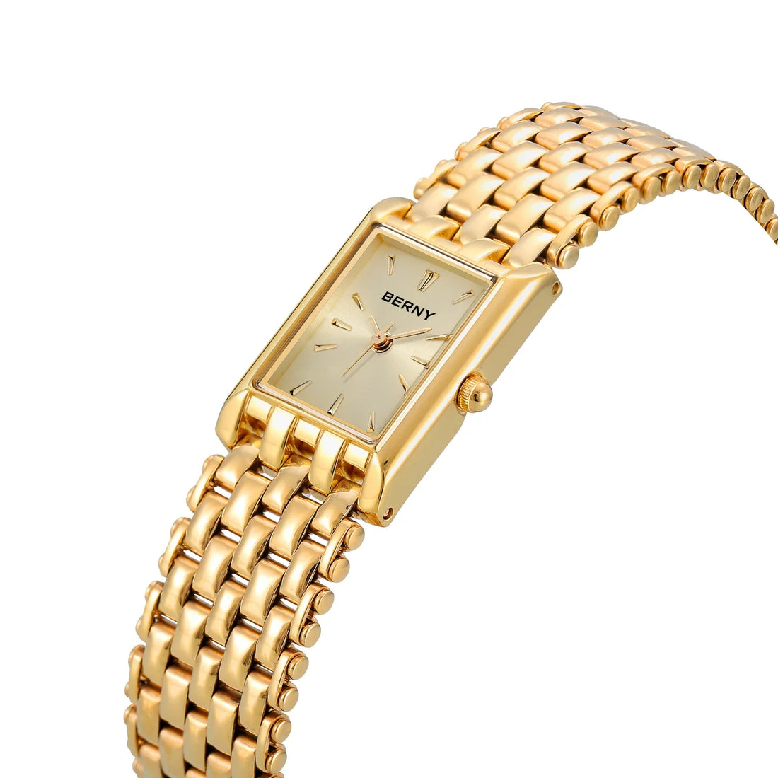 Quartz and Stainless Steel Gold Watch for Women