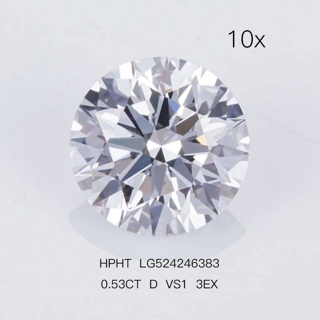 Round Lab Grown Diamond with Certificate