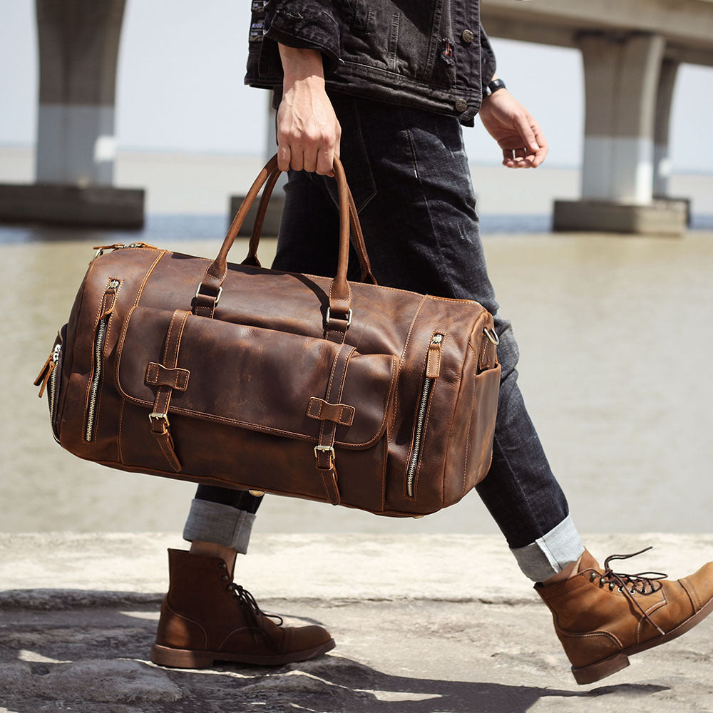 Genuine Leather Hand Luggage Bag